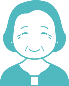 50代女性のお客さまのイラスト