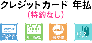 クレジットカード年一括