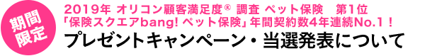プレゼントキャンペーン・当選発表について
