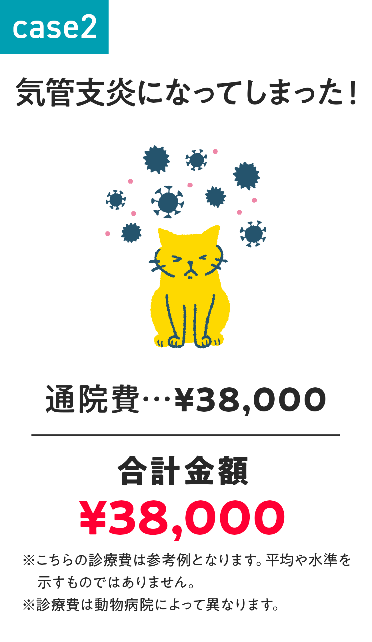 case2 気管支炎になってしまった！
